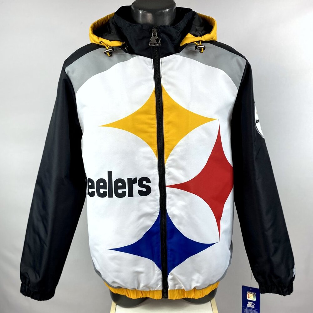 2022 NFL PITTSBURGH STEELERS STARTER BIG LOGO  Hooded Jacket 6X